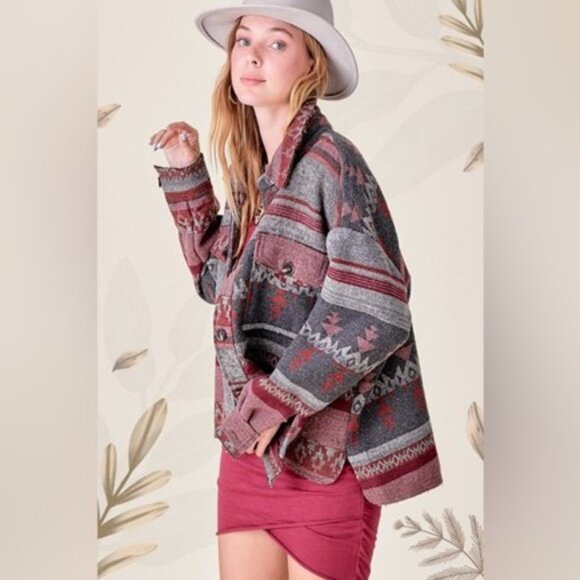 La Miel Eldora Aztec Jacket - Picture 2 of 6